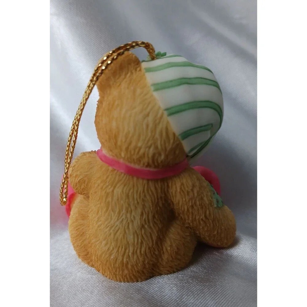 VINTAGE ENESCO CHERISHED TEDDIES BEAR ORNAMENT-DRUMMER BOY